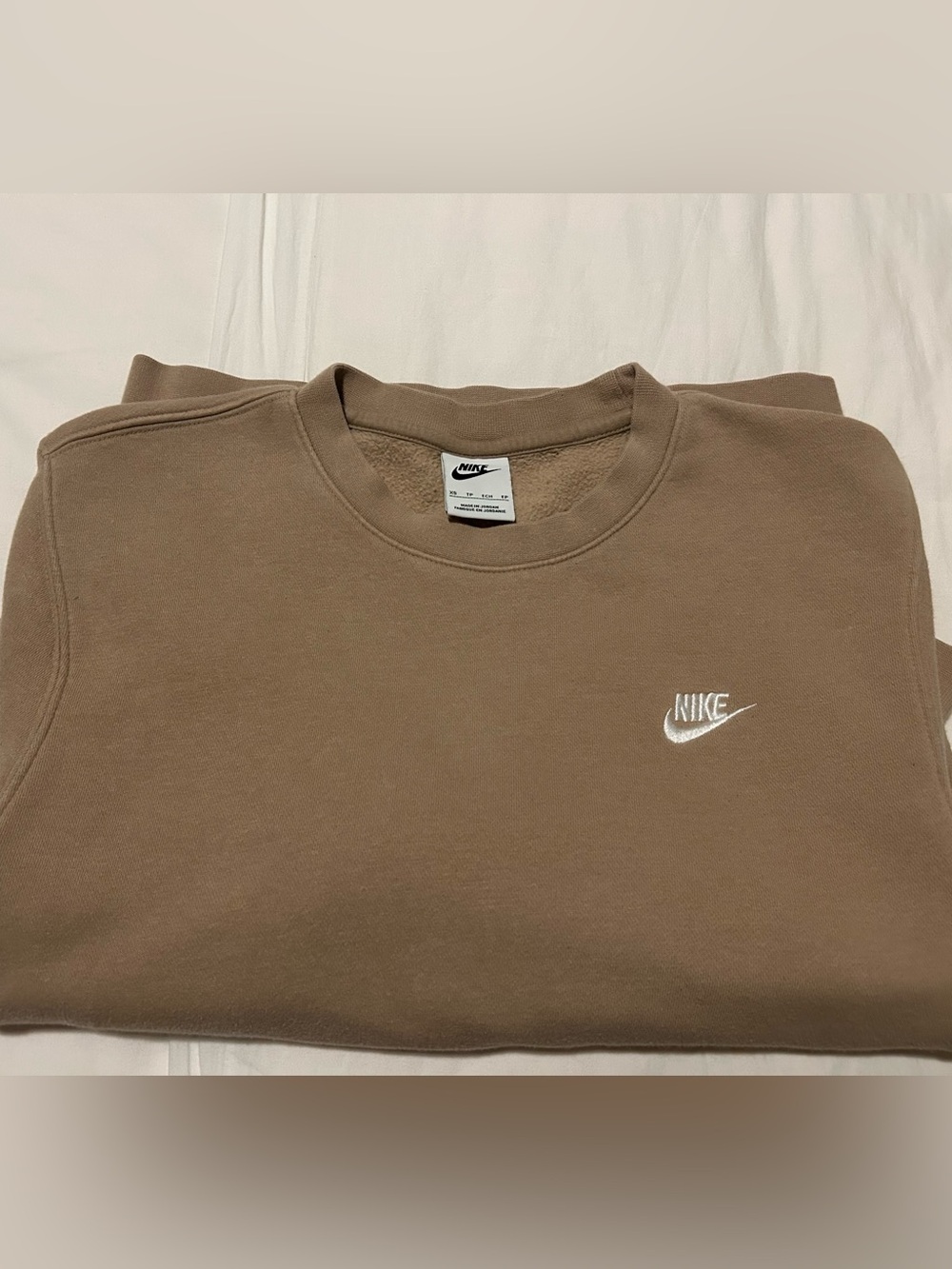 Nike Crewneck Sweatshirt in Taupe